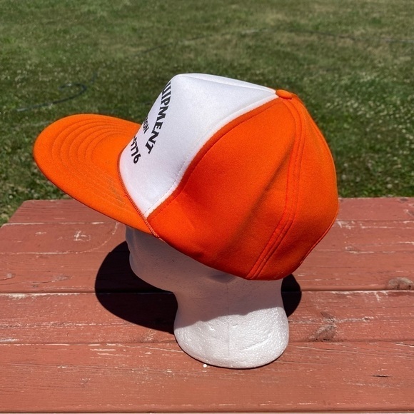 Jo-Le Equipment Vintage Trucker Hat Mesh Snap Back Orange Slatington - Picture 6 of 11